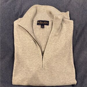 Brooks Brothers Men's Supima Cotton Quarter-Zip Sweater - Small